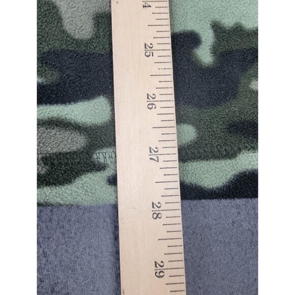 Eddie Bauer First Ascent Pullover Mens 2XL Green Camo Fleece Quarter Zip Pocket - Picture 11 of 12